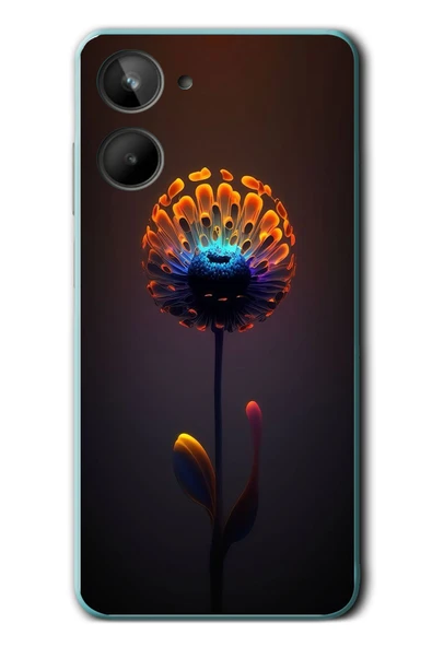 Le Balvo Realme 10 4G Uyumlu Büyülü Çiçek Baskılı Silikon Kılıf ürün görseli 1