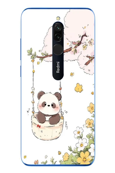 Le Balvo Redmi 8 Uyumlu Sallanan Panda Baskılı Silikon Kılıf ürün görseli 1