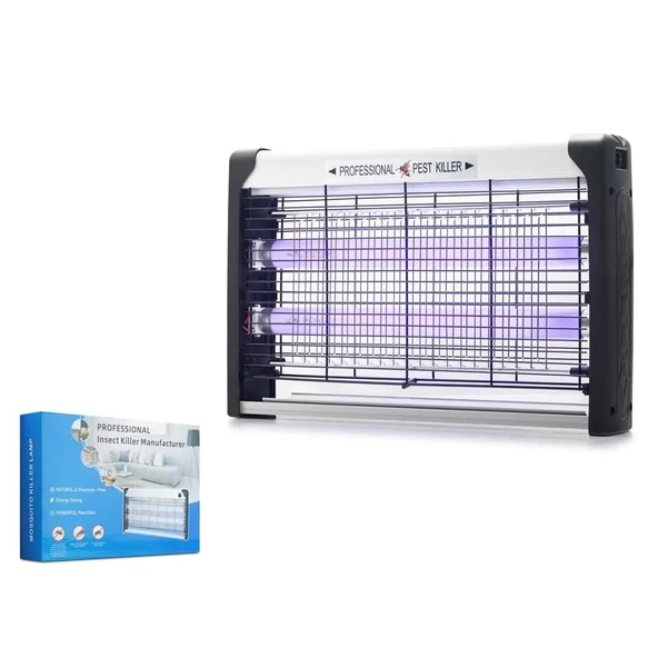HADRON HDX9300 Elektrikli Sinek Öldürücü Cihaz 20W 39 cm Floresan ABS Siyah Beyaz ürün görseli 1