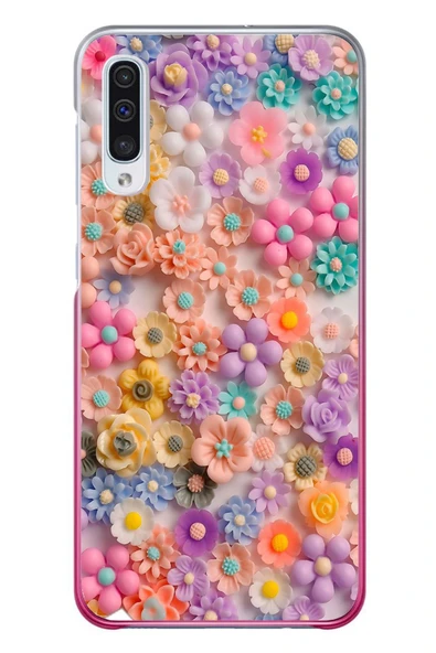Le Balvo Samsung Galaxy A50 Uyumlu Çiçek Bükleleri Baskılı Silikon Kılıf ürün görseli 1