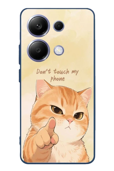 Le Balvo Poco X7 Pro Uyumlu Dont Touch My Phone Baskılı Silikon Kılıf ürün görseli 1