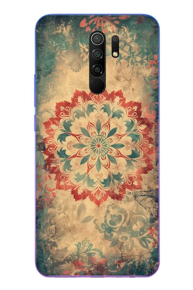 Le Balvo Redmi 9 Uyumlu Ebru Çizgisel Baskılı Silikon Kılıf ürün görseli 1