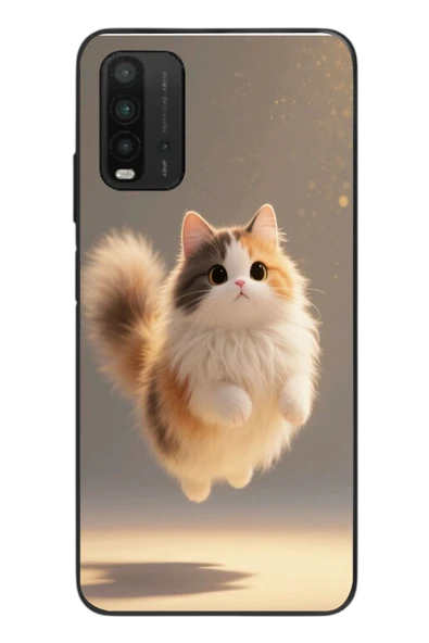 Le Balvo Redmi 9T Uyumlu Zıplayan Kedi Baskılı Silikon Kılıf ürün görseli 1