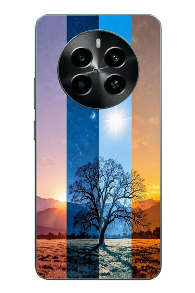 Le Balvo Realme 12 4G Uyumlu Gündoğumu Mevsimi Baskılı Silikon Kılıf ürün görseli 1