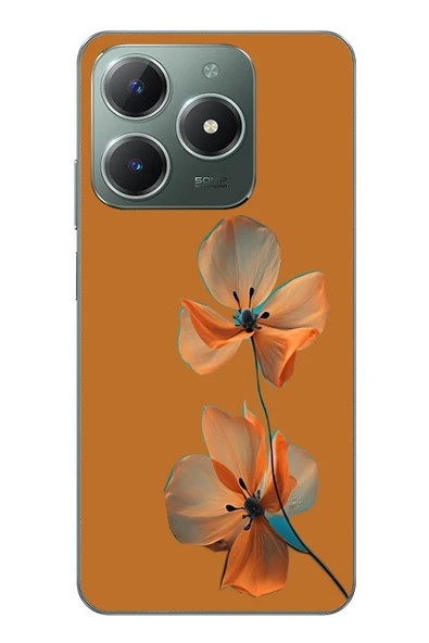 Le Balvo Realme C61 Uyumlu Hibüskus Çiçeği Baskılı Silikon Kılıf ürün görseli 1
