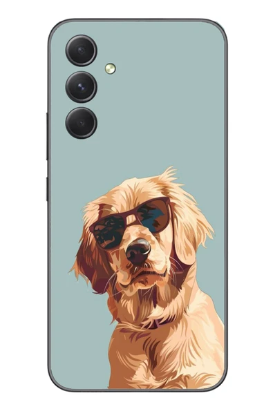 Le Balvo Samsung Galaxy A54 Uyumlu Karizmatik Köpek Baskılı Silikon Kılıf ürün görseli 1