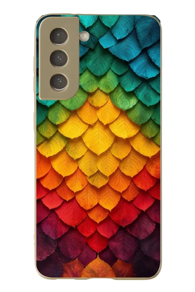 Le Balvo Samsung Galaxy S21 FE Uyumlu Efsun Renk Demeti Baskılı Silikon Kılıf ürün görseli 1