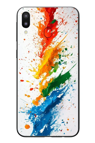 Le Balvo Samsung Galaxy M20 Uyumlu Renk Skalası Baskılı Silikon Kılıf ürün görseli 1