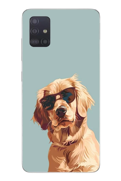 Le Balvo Samsung Galaxy A51 Uyumlu Karizmatik Köpek Baskılı Silikon Kılıf ürün görseli 1