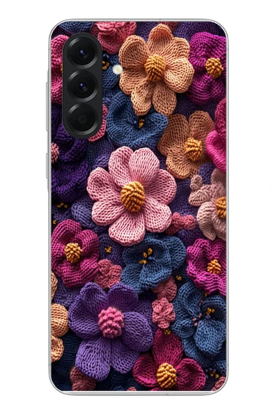 Le Balvo Samsung Galaxy A56 Uyumlu Çiçek Örgüsü Baskılı Silikon Kılıf ürün görseli 1