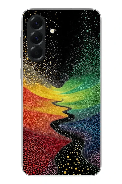 Le Balvo Samsung Galaxy A56 Uyumlu Renkli Yollar Baskılı Silikon Kılıf ürün görseli 1