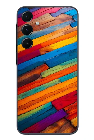 Le Balvo Samsung Galaxy A55 Uyumlu Renk Geçişleri Baskılı Silikon Kılıf ürün görseli 1