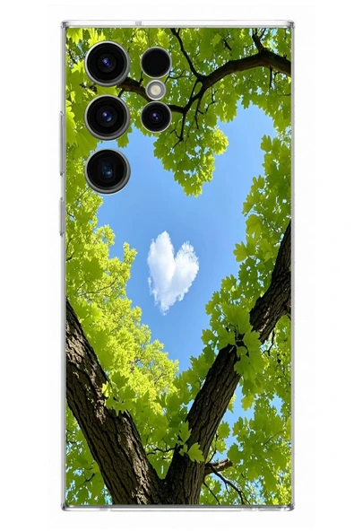 Le Balvo Samsung Galaxy S23 Ultra Uyumlu Kalpli Ağaç Baskılı Silikon Kılıf ürün görseli 1