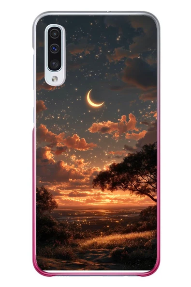 Le Balvo Samsung Galaxy A50 Uyumlu Ay Gecesi Baskılı Silikon Kılıf ürün görseli 1