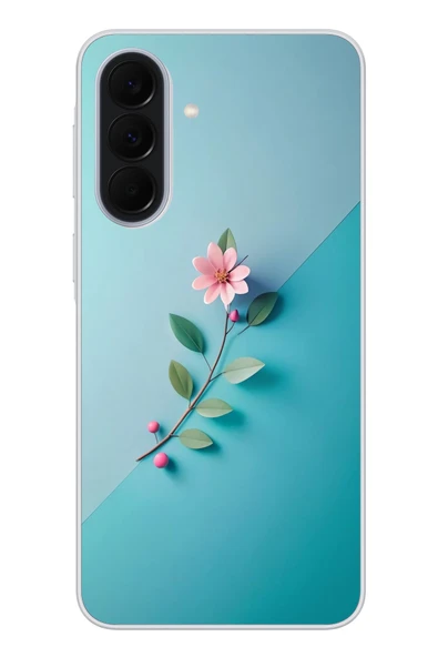 Le Balvo Samsung Galaxy A37 Uyumlu Çiçeğin Pembesi Baskılı Silikon Kılıf ürün görseli 1