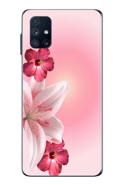 Le Balvo Samsung Galaxy M51 Uyumlu Tematik Çiçek Baskılı Silikon Kılıf ürün görseli 1