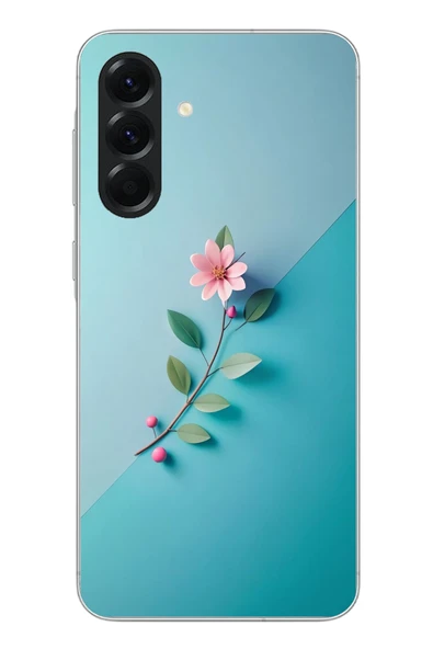 Le Balvo Samsung Galaxy A56 Uyumlu Çiçeğin Pembesi Baskılı Silikon Kılıf ürün görseli 1