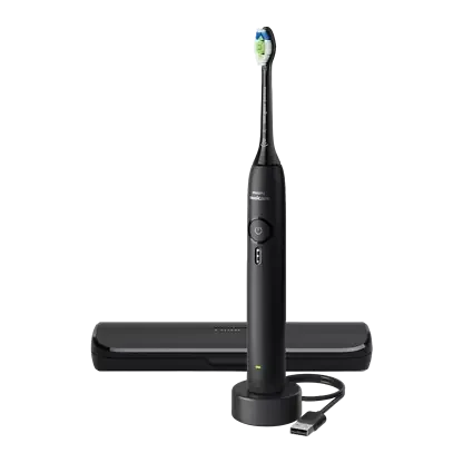 Philips Sonicare 3100 Serisi Şarjlı Diş Fırçası Siyah, 5 Kat Plak Temizliği, Basınç Sensörü, 14 Gün Şarj Ömrü, 3 Hız Ayarı, Seyahat ürün görseli 1
