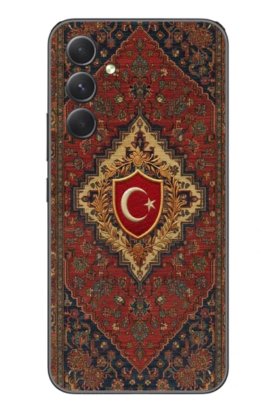 Le Balvo Samsung Galaxy A54 Uyumlu Türkiye Bayraklı Halı Baskılı Silikon Kılıf ürün görseli 1