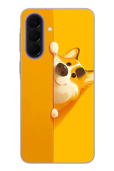 Le Balvo Samsung Galaxy A57 Uyumlu Sarı Köpek Baskılı Silikon Kılıf ürün görseli 1
