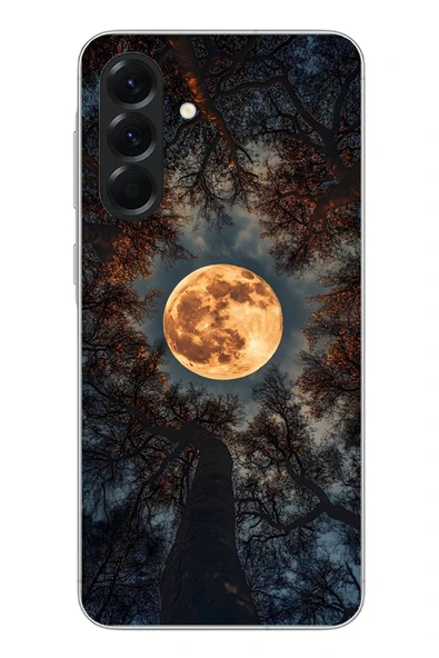 Le Balvo Samsung Galaxy A56 Uyumlu Ay Gökyüzü Baskılı Silikon Kılıf ürün görseli 1
