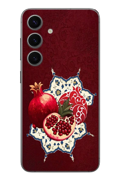 Le Balvo Samsung Galaxy S24 Uyumlu Nar Retro Baskılı Silikon Kılıf ürün görseli 1