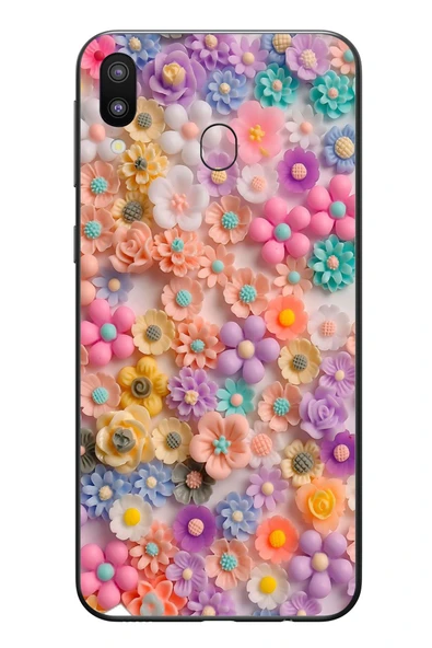 Le Balvo Samsung Galaxy M31 Uyumlu Çiçek Bükleleri Baskılı Silikon Kılıf ürün görseli 1