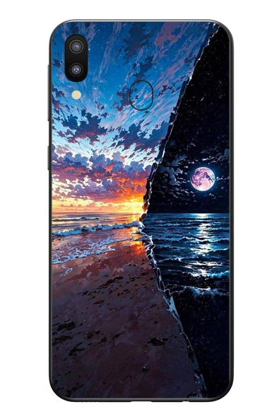 Le Balvo Samsung Galaxy M31 Uyumlu Deniz Günbatımı Baskılı Silikon Kılıf ürün görseli 1