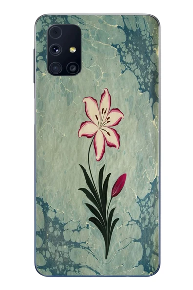 Le Balvo Samsung Galaxy M31s Uyumlu Çiçek Deseni Baskılı Silikon Kılıf ürün görseli 1