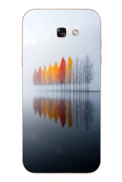 Le Balvo Samsung Galaxy A7 (2017) Uyumlu Sonbahar Zamanı Baskılı Silikon Kılıf ürün görseli 1