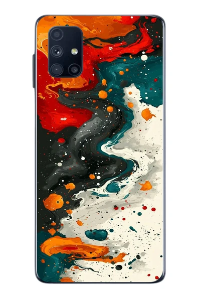 Le Balvo Samsung Galaxy M51 Uyumlu Boya Karışımı Baskılı Silikon Kılıf ürün görseli 1