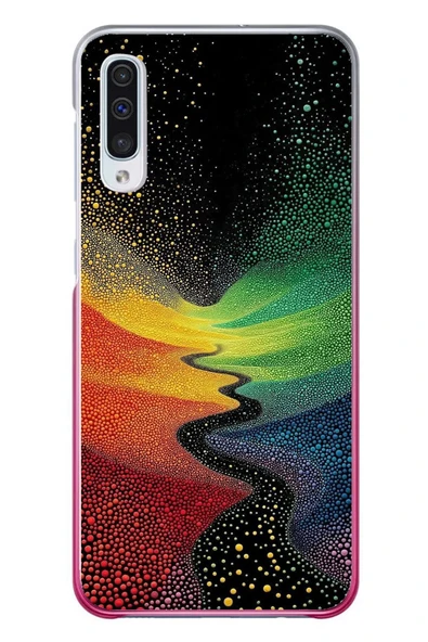 Le Balvo Samsung Galaxy A50 Uyumlu Renkli Yollar Baskılı Silikon Kılıf ürün görseli 1