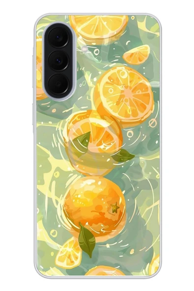 Le Balvo Samsung Galaxy A37 Uyumlu Limonlar Pastel Baskılı Silikon Kılıf ürün görseli 1