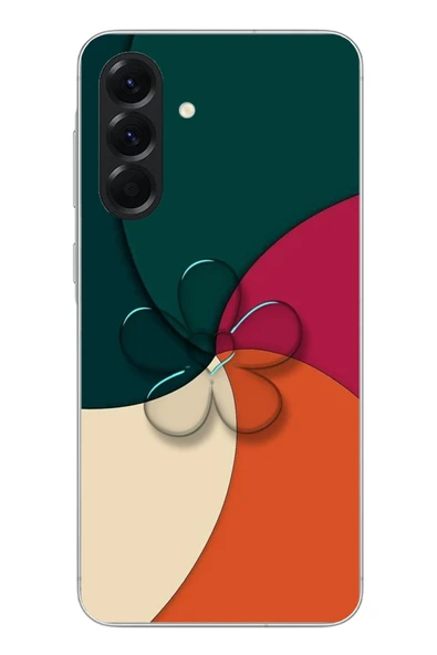 Le Balvo Samsung Galaxy A56 Uyumlu Modern Yonca Renkleri Baskılı Silikon Kılıf ürün görseli 1