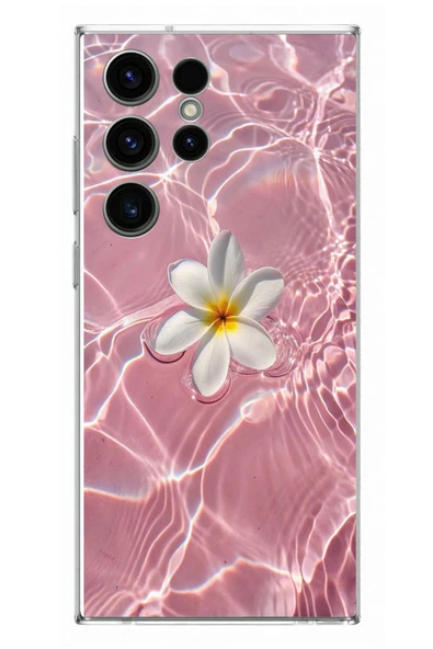 Le Balvo Samsung Galaxy S23 Ultra Uyumlu Dalgalı Papatya Baskılı Silikon Kılıf ürün görseli 1