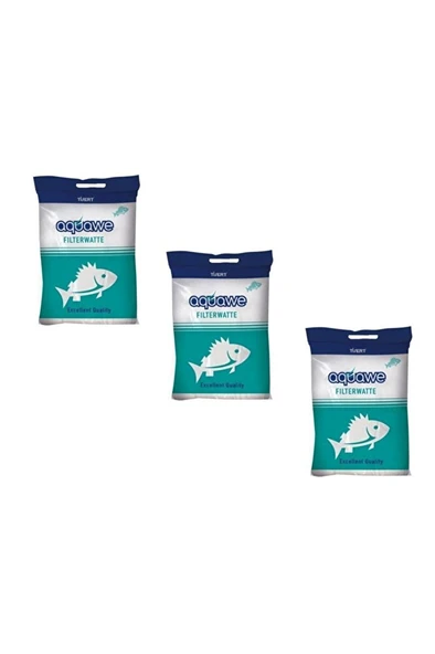 Tisert Aquawe Filterwatte Akvaryum Su Filtre Elyafı 50 Gr 200x20 Cm (3 Adet) ürün görseli 1