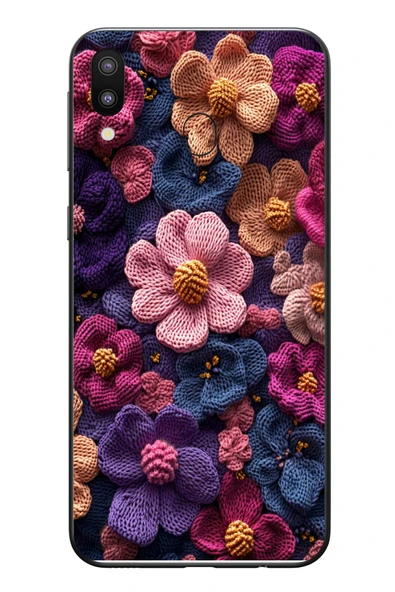 Le Balvo Samsung Galaxy M20 Uyumlu Çiçek Örgüsü Baskılı Silikon Kılıf ürün görseli 1