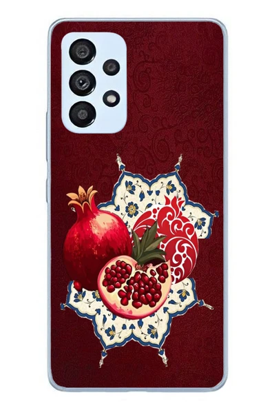 Le Balvo Samsung Galaxy A53 Uyumlu Nar Retro Baskılı Silikon Kılıf ürün görseli 1