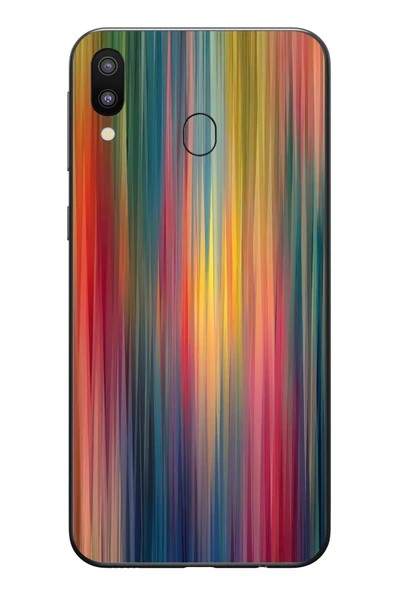 Le Balvo Samsung Galaxy M20 Uyumlu Gökkuşağı Karışımı Baskılı Silikon Kılıf ürün görseli 1