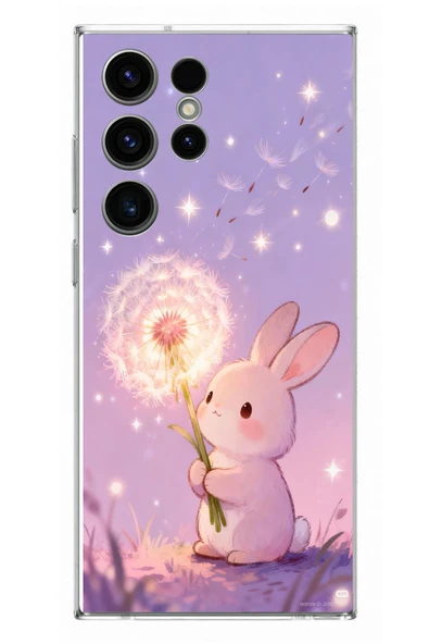 Le Balvo Samsung Galaxy S23 Ultra Uyumlu Büyülü Tavşan Baskılı Silikon Kılıf ürün görseli 1
