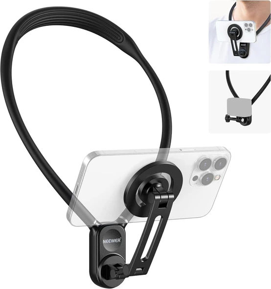 NEEWER GP-16 Manyetik Telefon ve Aksiyon Kamerası Boyun Askısı (Neck Mount Holder) ürün görseli 1