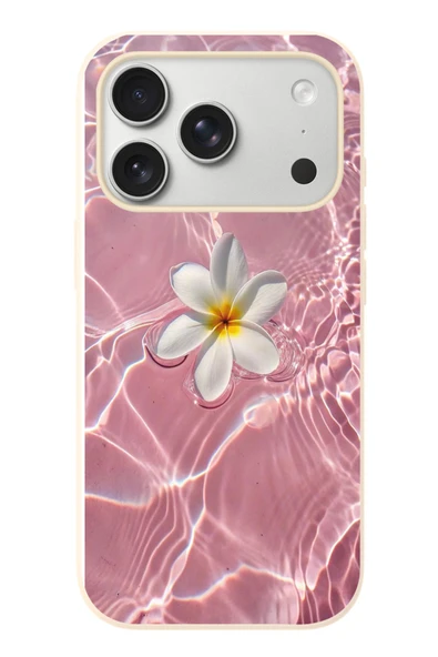 Le Balvo İphone 17 Pro Uyumlu Dalgalı Papatya Baskılı Silikon Kılıf ürün görseli 1