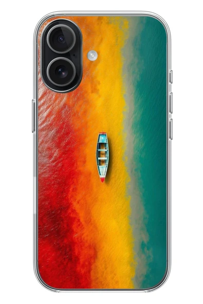 Le Balvo İphone 17 Uyumlu Rengarenk Tekne Baskılı Silikon Kılıf ürün görseli 1