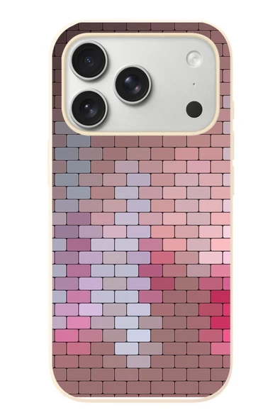 Le Balvo İphone 17 Pro Uyumlu Renkli Duvar Baskılı Silikon Kılıf ürün görseli 1