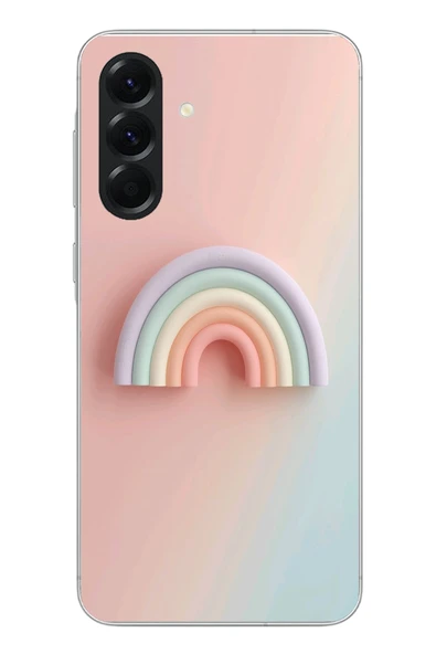Le Balvo Samsung Galaxy A56 Uyumlu Gökkuşağı Pastel Baskılı Silikon Kılıf ürün görseli 1
