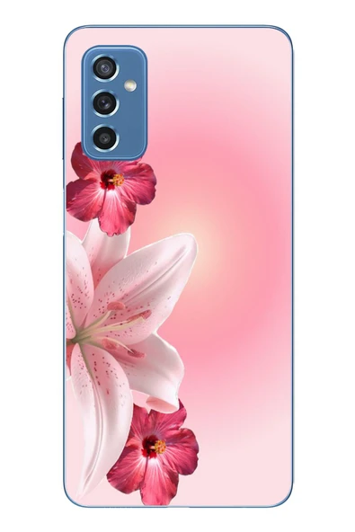 Le Balvo Samsung Galaxy M52 Uyumlu Tematik Çiçek Baskılı Silikon Kılıf ürün görseli 1
