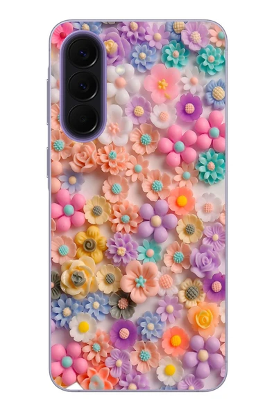 Le Balvo Samsung Galaxy A57 Uyumlu Çiçek Bükleleri Baskılı Silikon Kılıf ürün görseli 1