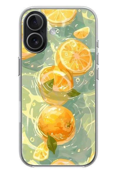 Le Balvo İphone 17 Uyumlu Limonlar Pastel Baskılı Silikon Kılıf ürün görseli 1