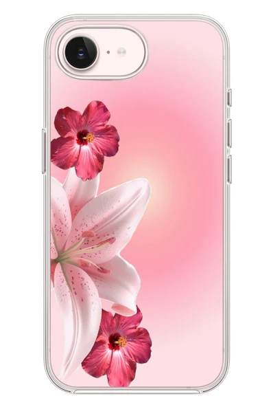 Le Balvo İphone 17e Uyumlu Tematik Çiçek Baskılı Silikon Kılıf ürün görseli 1