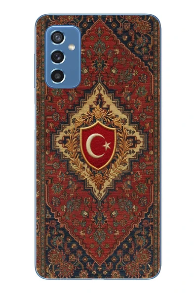 Le Balvo Samsung Galaxy M52 Uyumlu Türkiye Bayraklı Halı Baskılı Silikon Kılıf ürün görseli 1
